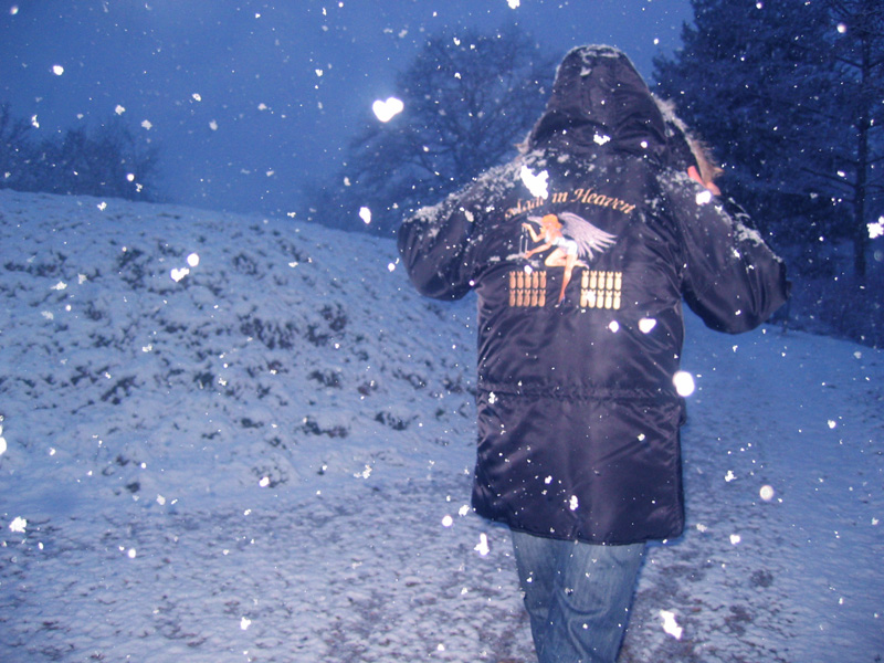 Selbstporträt im Schnee