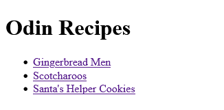 Screenshot der Rezept-Seite